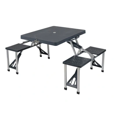 Afbeelding van Bo Camp Kampeer picknicktafel Basic Grijs