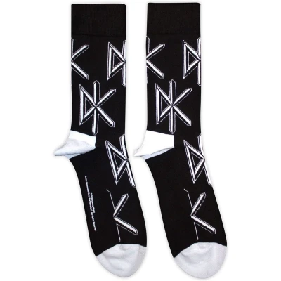 Afbeelding van Dead Kennedys DK Logo Repeat Enkelsokken Zwart