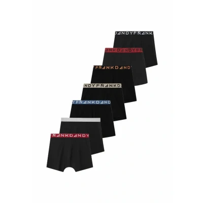 Afbeelding van Frank Dandy 7pack Solid Onderbroeken, Heren, Maat: Medium, Multicolor