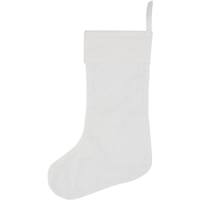Afbeelding van Kerstsok Creotime 40cm wit