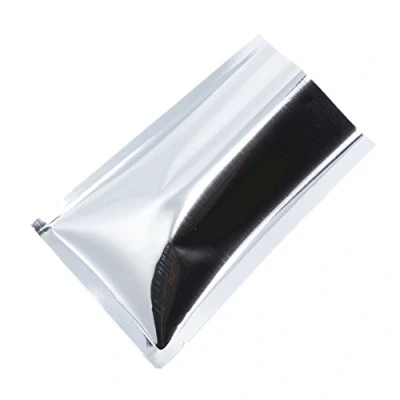 Afbeelding van WACCOMT Verzegelbare zakken, 200 stuks, gekleurd, Mylar folie, opening aan de bovenkant, vacuüm, hitteverzegelbare zakken voor levensmiddelen, verpakking met scheurinkepingen (zilver, 7 x 10 cm)