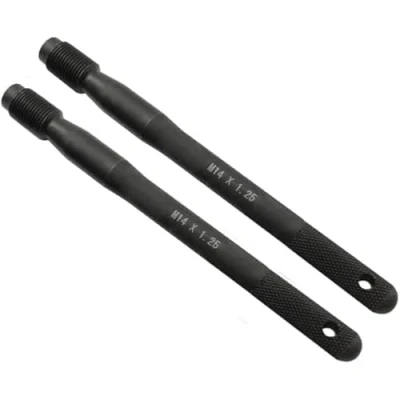 Afbeelding van ZKTOOL 2 stuks asmetingsschroef, M14 x P1.25, SST, wielgeleidingspen, geleidingsgereedschap voor de wielmontage, bevestigingsschroef van wielhanger