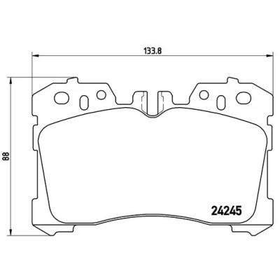 Afbeelding van Brembo Remblokset P 83 075