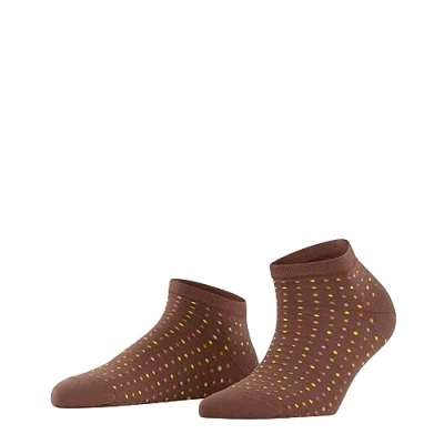 Afbeelding van FALKE Dames Korte sokken Multispot W SN Katoen Kort gedessineerd 1 Paar, Bruin (Brandy 5167), 39 42