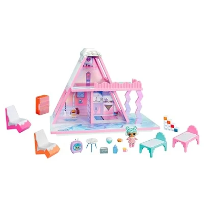 Afbeelding van L.O.L. Surprise! Winter Sneeuw Chalet met Tot Gemaakt van Echt Hout, 15+ Verrassingen, Wordt Geleverd een Exclusieve Pop, voor Kinderen Vanaf 4+