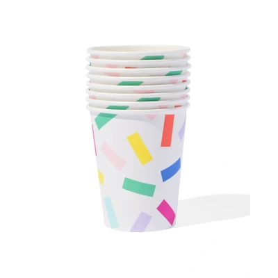 Afbeelding van HEMA Bekers Confetti 8 Stuks
