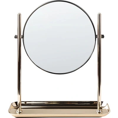 Afbeelding van Beliani FINISTERE Make up spiegel Goud IJzer, Glas
