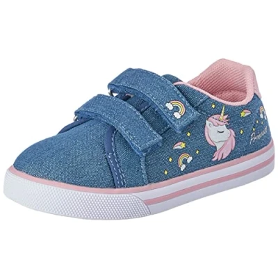 Afbeelding van Chicco, Sneaker Met Dubbele Klittenband (2), Meisjes En Meisjes, Spijkerbroek (1), 22 EU, Design in Italië