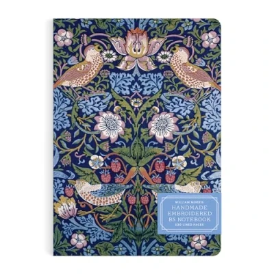Afbeelding van William Morris Strawberry Thief Handmade Embroidered B5 Journal