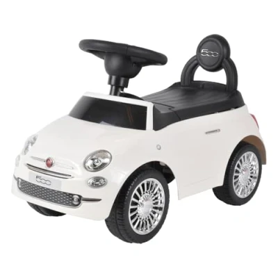 Afbeelding van Bandits &amp; Angels loopauto Fiat 500 wit 1 jaar jongens en meisjes