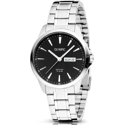 Afbeelding van Olympic OL26HSS313 JOHN Horloge Staal Zwart