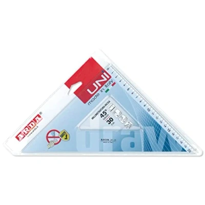 Afbeelding van ARDA Squadra 45 30 cm Linea Uni Polystyreen Transparant