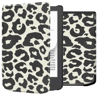 Afbeelding van imoshion E reader Hoesje Geschikt voor Vivlio Light, Light HD, Pocketbook Verse Pro, Lite, Design Sleepcover Bookcase Leopard