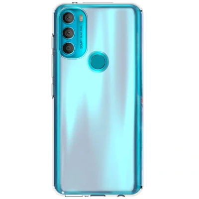 Afbeelding van Motorola Moto G71 Hoesje Siliconen en TPU (zacht) iMoshion Softcase/Backcover Transparant Telefoonhoesje