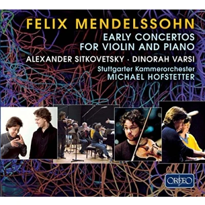 Afbeelding van Dimitry Sitkovetsky, Dinorah Varsi, Stuttgarter Kammerorchester Mendelssohn: Early Concertos For Violin And Piano (2 CD)