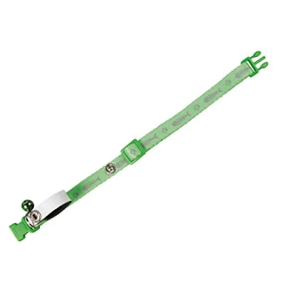 Afbeelding van Nobby halsband my boss met opdruk groen 1 st