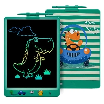Afbeelding van DYNASONIC (DYNA PM dinosaurus) Schrijftablet voor kinderen, 10 inch, LCD tekentablet kinderen magnetisch whiteboard dinosaurus speelgoed cadeau 2 3 4 5 6 7 8 jaar.