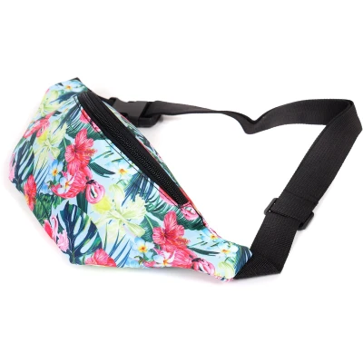 Afbeelding van Heuptasje Hawaii Flamingo Print Strandfeest Fanny Pack