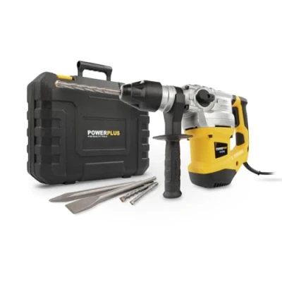 Afbeelding van Powerplus POWX1195 Boorhamer 1500W 6J SDS Plus Trilling reductie Incl. opbergkoffer en 6 accessoires