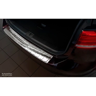 Afbeelding van Avisa Chroom RVS Achterbumperprotector passend voor Volkswagen Passat 3G Variant 2014 &#039;Ribs&#039;