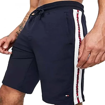 Afbeelding van Tommy Hilfiger Nature Track Short Pyjamabroek, Heren, Maat: Small, Blue