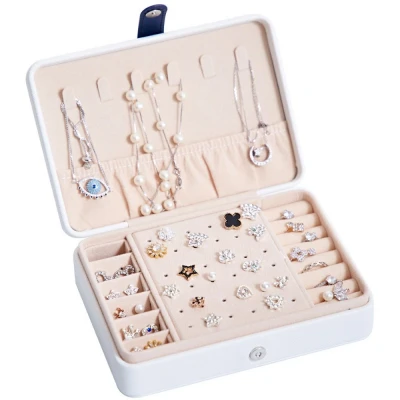 Afbeelding van Sieradenbox PU Leder 17x12x5cm Wit
