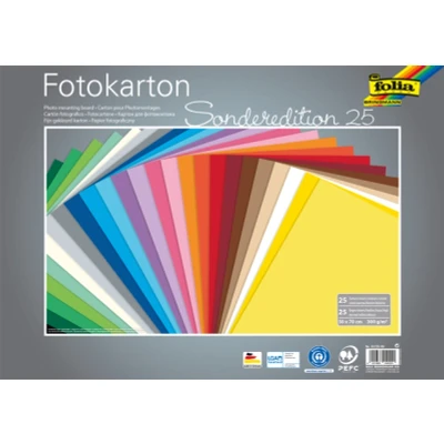 Afbeelding van Fotokarton Folia 2 zijdig 50x70cm 300gr 25vel assorti