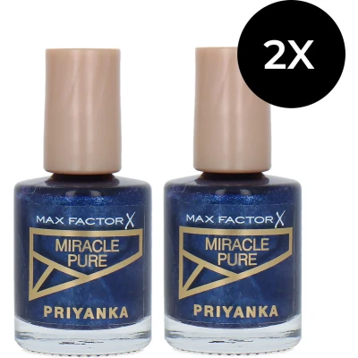 Afbeelding van Max Factor Miracle Pure Priyanka Nagellak 830 Starry Night (set van 2)