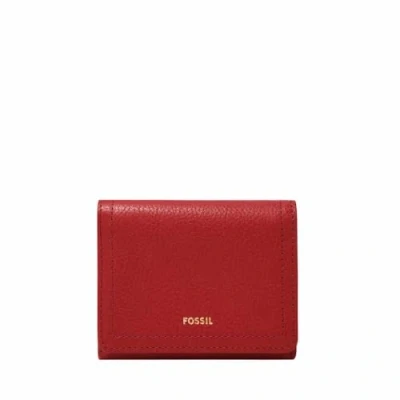 Afbeelding van FOSSIL Portemonnee Logan Trifold Garnet Rood