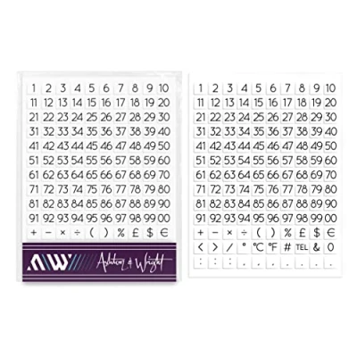 Afbeelding van Ashton and Wright 0 99 Genummerde Stickers 260 Easy Peel Labels 8 x 8mm