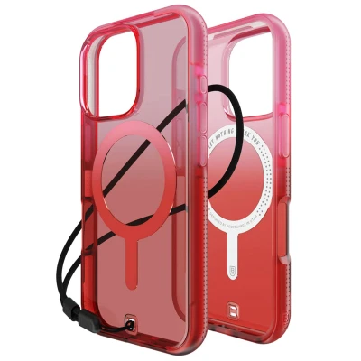 Afbeelding van Apple iPhone 16 Pro MagSafe Hoesje Kunststof BodyGuardz Hardcase/Backcover Orange / Ombre Telefoonhoesje Shockproof/Valbescherming