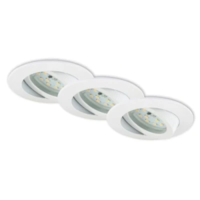 Afbeelding van Briloner Leuchten ATTACH DIM inbouwspots set van 3 Dimbaar x 5,5W Ø82mm Zwart