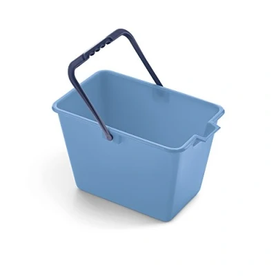 Afbeelding van Mery Miniemmer, multifunctionele emmer, reinigingsemmer, polypropyleen, anatomische handgreep, 4 liter, blauw, afmetingen: 19,5 x 17,2 27,5 cm