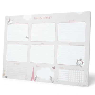 Afbeelding van Grupo Erik Disney Weekly Planner A4 The Aristocats Family Calendar, 54 Tear Off Pages, Desk Organiser Planner, To Do List Marie Aristocats, Gifts