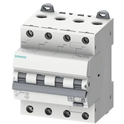 Afbeelding van Siemens 5SU13466FP16 Aardlekschakelaar/zekeringautomaat Afmeting zekering = 3 4 polig 16 A 0.03