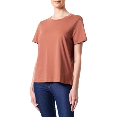 Afbeelding van VERO MODA Vmpaula S/S Noos T shirts voor dames, roodbruin, XS