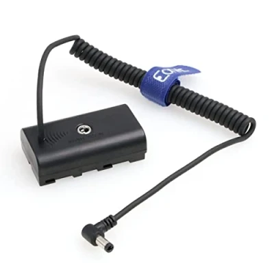 Afbeelding van Eonvic NP F Dummy Batterij DC Koppeling Adapter Kabel voor Sony F970 F960 F770/F750/F550