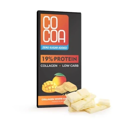 Afbeelding van CO COA Marine Cllageen Chocolade 0% Suiker Snack, Zonder Toegevoegde Suiker, Geen Low Carb &amp; Keto, GGO, Palmolie En Kunstmatige Conserveringsmiddelen