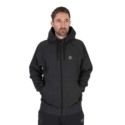 Afbeelding van Matrix Charcoal Marl Zip Hoody Medium