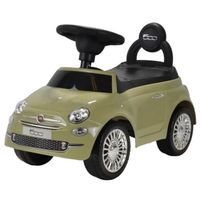 Afbeelding van Bandits &amp; Angels loopauto Fiat 500 retro groen 1 jaar jongens en meisjes