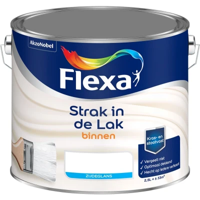 Afbeelding van flexa strak in de lak binnenlak zijdeglans schemerroze 0.75 ltr