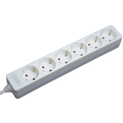 Afbeelding van Brennenstuhl 6 Voudige Stopcontacten Wit 1,4 M H05Vv F 3G1,5 1550620406