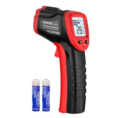 Afbeelding van Eventek infrarood thermometer, contactloze 50 C 420 ( 58 F 788 F), digitaal temperatuurpistool, niet medisch, voor het menselijk lichaam, om de temperatuur te meten