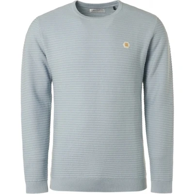 Afbeelding van No Excess Blauw Pullover maat XL Heren Trui met Modern fit Pasvorm Katoen Suitable Herenkleding