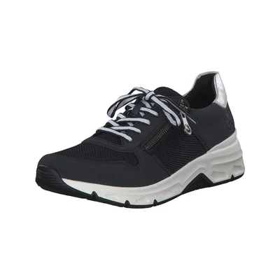 Afbeelding van Rieker Sneakers laag, Dames, Maat: 37, Schwarz Kunststof