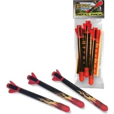 Afbeelding van Invento Schietpijlen Stomp Rocket Jongens Foam Rood 3 delig