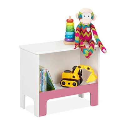 Afbeelding van Relaxdays opbergkast speelgoed speelgoedkast babykamer lage kinderkast speelgoedrek