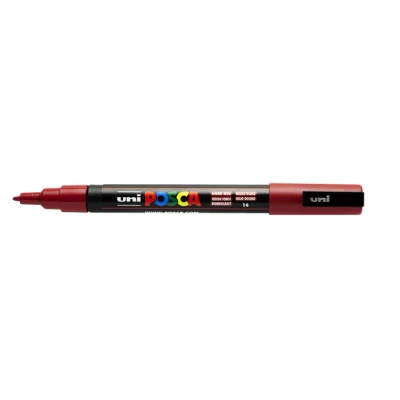 Afbeelding van Verfstift Posca PC3M F donkerrood