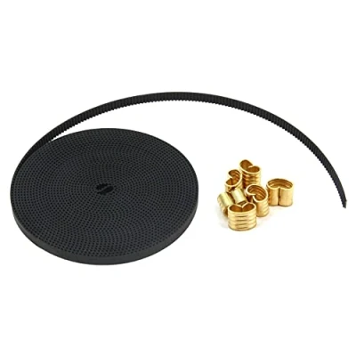 Afbeelding van Befenybay Open timing rubberen riemlengte 5 meter breedte 6 mm met stks koperen gesp voor 3D printer (gelt+koperen gesp)