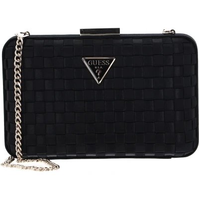 Afbeelding van GUESS Koppeling Schoudertas Twiller Minaudiere Bag Black Zwart